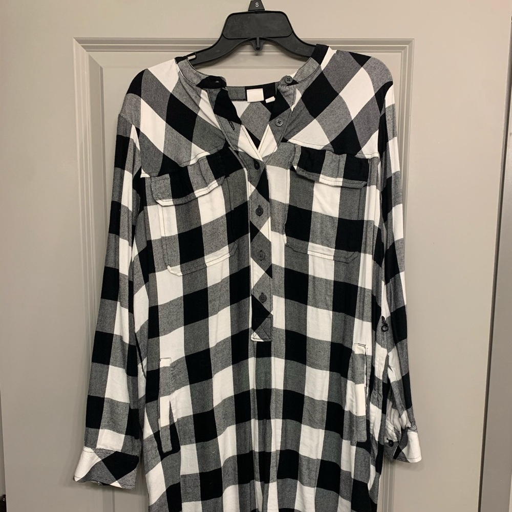 Gap flannel dress size XL